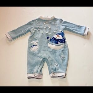 4/$25*Read Please* Holiday Snowman Romper 6 months